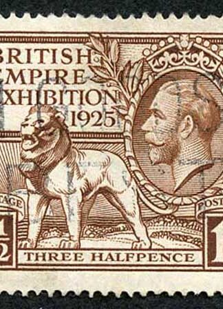 SG433 1925 1 1/2d Wembley Fine used