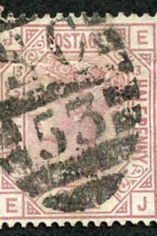 SG141 2 1/2d Rosy Mauve wmk Orb Plate 13 Cat 80 Pounds