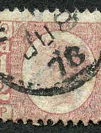 SG48 1/2d Bantam (PQ) Plate 14 Cancelled with CDS Cat 30 Pounds