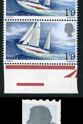 Spec W122a 1967 Chichester with Broken Ribbon Variety Pair U/M