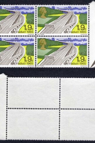 SG766Ey 1/9d Bridges ERROR Missing Phosphor BLOCK U/M (m/m in margin)