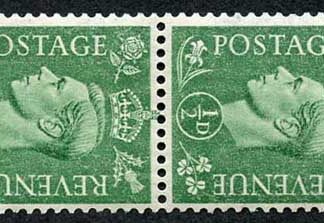 KGVI 1/2d SG485 U/M Pair