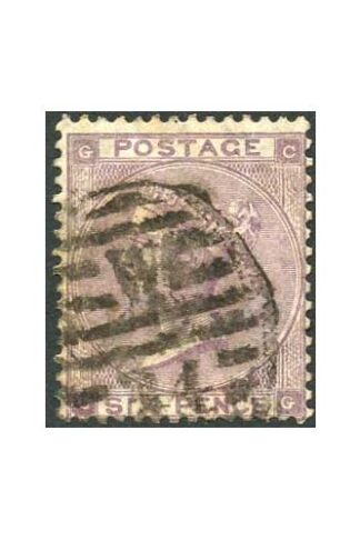 SG84 6d Lilac wmk Emblems Good Used Plate 3 (no hairlines) Cat 120 pounds