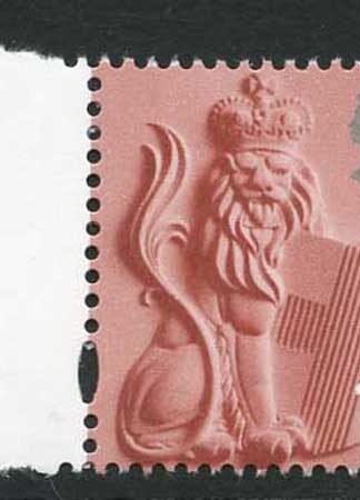 2001 England regional NVI 1st (without white borders) on dull original paper