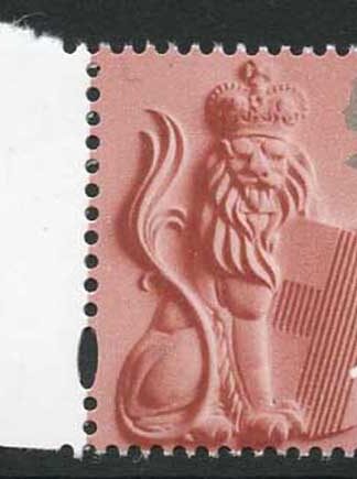 2001 England regional NVI 1st (without white borders) on dull original paper