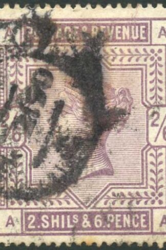 SG178 2/6 Lilac on white paper Cat 160 pounds Good Used