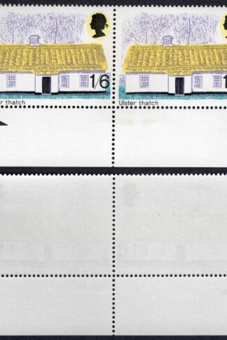 SG818 1970 1/6 Cottages ERROR Extra Phosphor U/M
