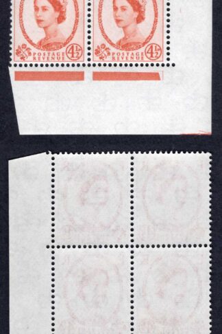 SG577Ea 4 1/2d wmk Crowns Phantom Frame U/M Block
