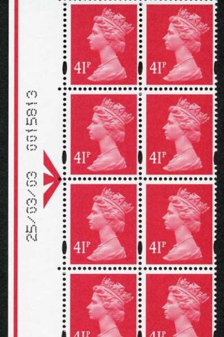 SD(t)ONP41A 41p Red warrant 25/03/03 left side U/M