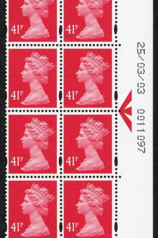 SD(t)ONP41A 41p Red warrant 25/03/03 right side U/M