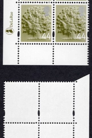 SGEN11b England 44p white borders cyl D1D2 dot block HEAD TYPE 1 U/M