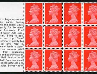 UB17ae 4d Cook Pane variety Spot over eye (R 2/2)