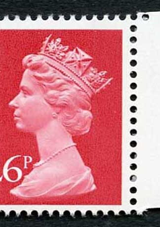 SGX918 1987 26p rosine 2-B u/m ex 5 P and O booklet cat 15 Pounds