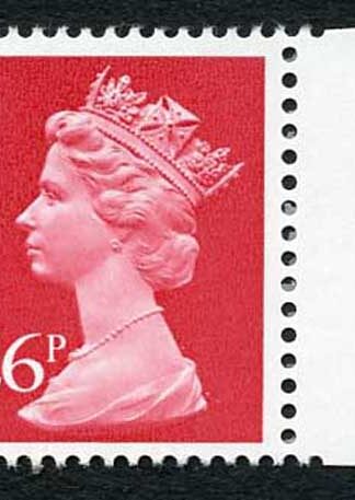 SGX918 1987 26p rosine 2-B u/m ex 5 P and O booklet cat 15 Pounds