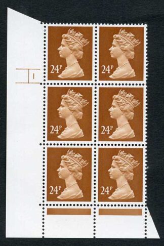 SGX969 Var 1991 24p yellowish brown (distinctive shade) cyl 1 no dot
