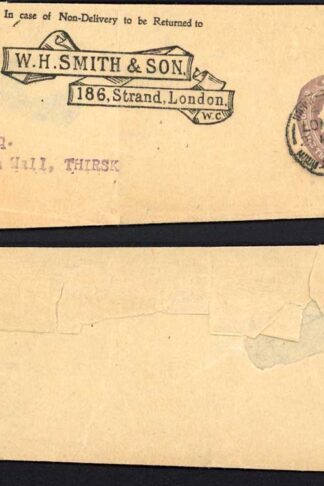 ES41a KEVII 1 1/2d purple W H Smith part wrapper