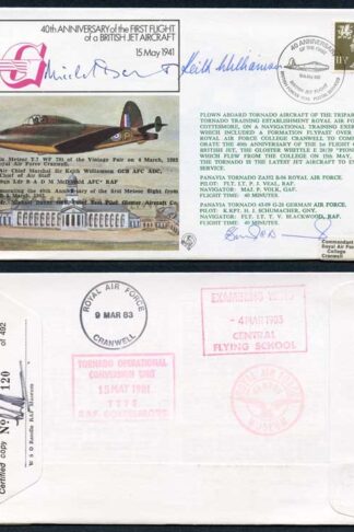 FF30d 1st Flight British Jet Aircraft McDonald Daunt and Williamson Signed (B)