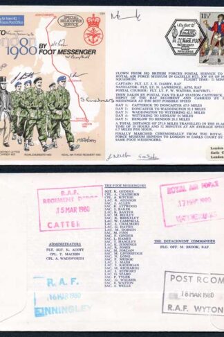 C64c To London by Foot Messenger Signed Fg Off Brook 10 Foot Messengers (D)