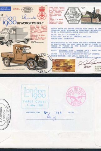 C69c To London by Motor Vehicle Signed AWD Garlick and T. Beckett (C)