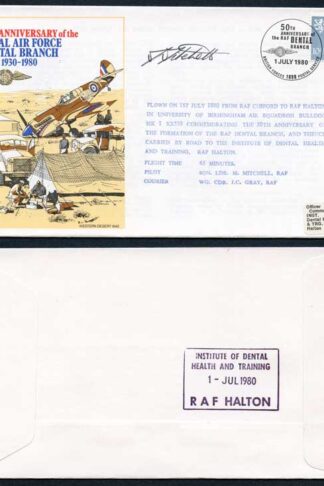 C77b 50th Ann of the RAF Dental Branch Signed by Sqn Ldr Mitchell
