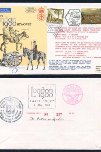 C65c To London by Horse Signed by Brigadier General Eitan Barak (P)