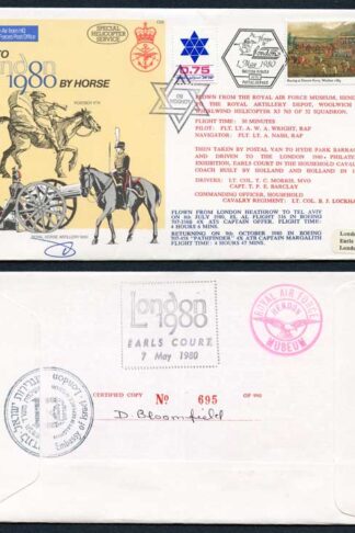 C65c To London by Horse Signed by Brigadier General Eitan Barak (S)