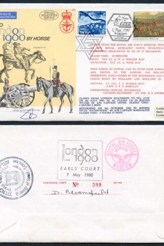 C65c To London by Horse Signed by Brigadier General Eitan Barak (T)