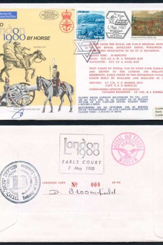 C65c To London by Horse Signed by Brigadier General Eitan Barak (X)
