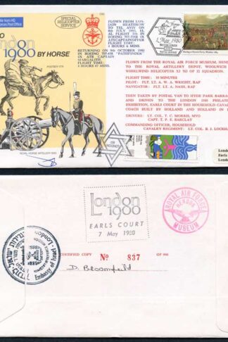 C65c To London by Horse Signed by Brigadier General Eitan Barak (AF)
