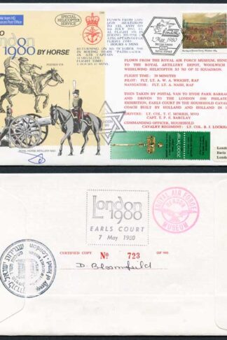 C65c To London by Horse Signed by Brigadier General Eitan Barak (AG)