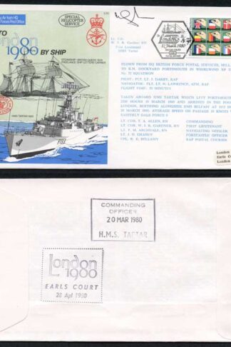 C70b To London by Ship 1980 Signed by Lt Cdr Gardner
