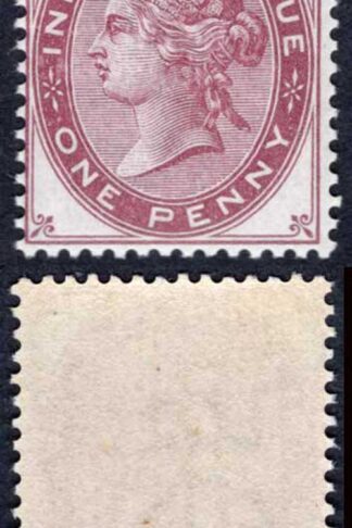 1d Postal Fiscal Colour Trial in Dull Purple wmk Orb U/M