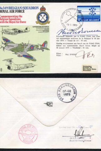 RAFSP6c No.349 (Belgian) Squadron RAF Pilot Yvan du Monceau de Bergendael