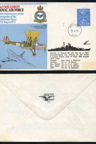 RAF5b No.9 Squadron RAF Pilot Signed