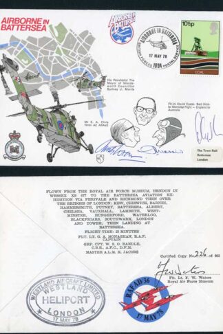 AD36c Airbourne in Battersea Signed S.J. Morris Chris Wren and David Cyster (I)
