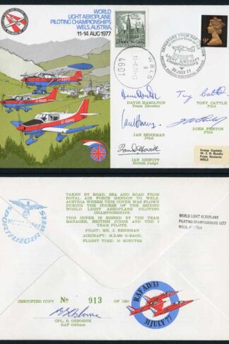 AD33c World Light Aeroplane Piloting Championships Team Signed (A)
