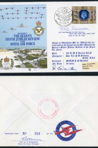 AD30c HM The Queens Silver Jubilee Review of the RAF Signed Sir Neil Cameron (L)