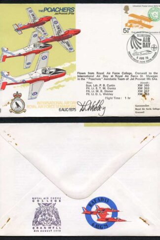 AD13bD The Poachers Jet Provost Int Air Day Pilot Signed by D.L.Webley