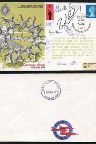 AD17c Silver Stars Biggin Hill Air Fair 14-16 May 1976 Signed For Visitors