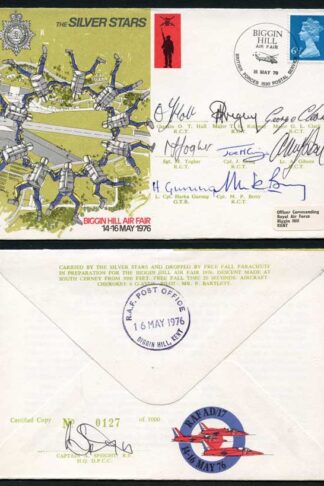 AD17d Silver Stars Biggin Hill Air Fair 14-16 May 1976 Signed by All 8 Members