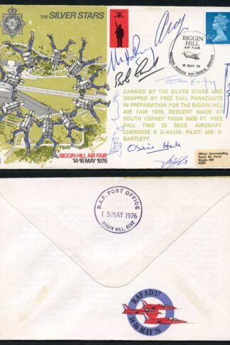 AD17 Silver Stars Biggin Hill Air Fair 1976 Crew Signed