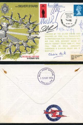 AD17d Silver Stars Biggin Hill Air Fair 14-16 May 1976 Crew Signed