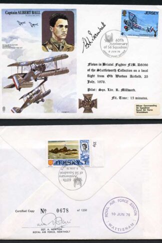 HA2c Captain Albert Ball Signed by Eric L. Turnball
