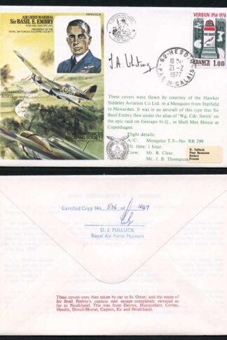 ES16d ACM Sir Basil E. Embry 13th Ann Signed by Wg Cdr T. Whiting