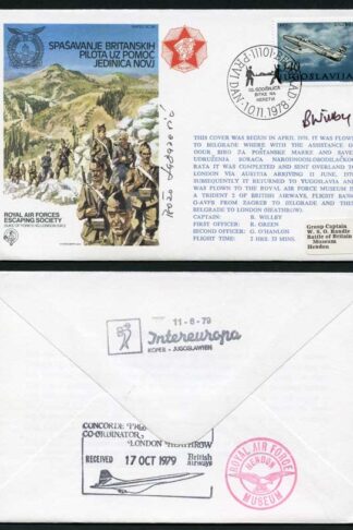 ES24b Escape from Yugoslavia Signed by Pilot and General Lazaveric