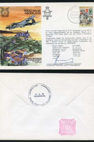 ES25c Terug Naar Nederland Signed by Lt. Cnl. Tussenbroaek