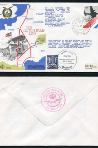 ES27a The Dutch-Paris Line Standard Cover