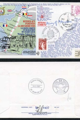 ES30d Comete Line Retour aux Pyrenees Signed by Baroness Airey of Abbington (A)