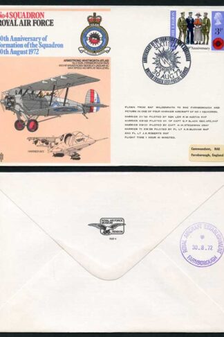RAF4a No.4 Sqn 60th Ann Formation of Squadron Standard Cover