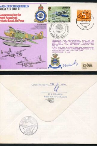 RAFSP11c No.320 (Dutch) Squadron Signed by Commodore J.E. Van Der Kop